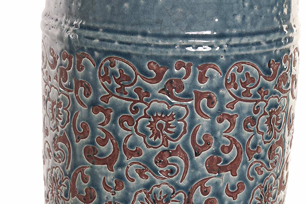 Vaza terracotta blue 23x57,5