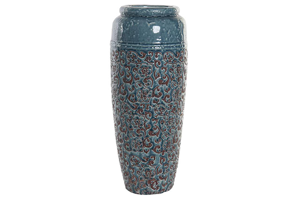 Vase terracotta 23x57,5 blue