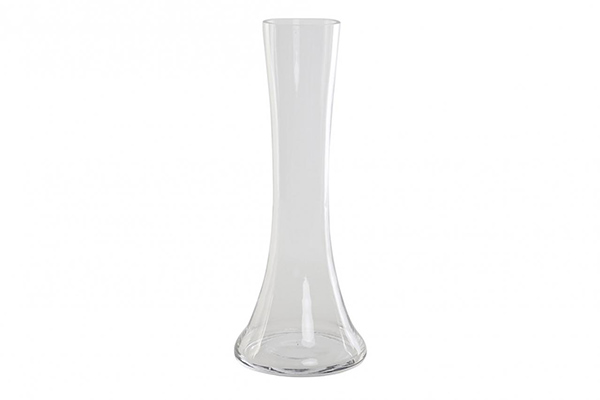 Vase glass 14x14x36,5 transparent