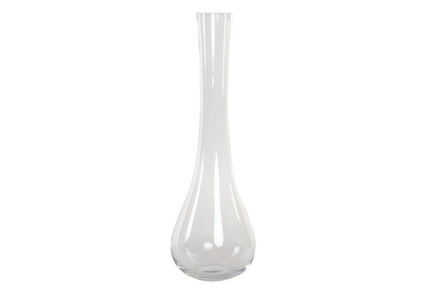 Vase glass 20x60 transparent