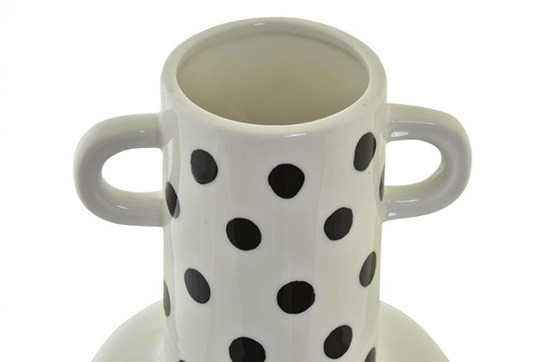 Vase porcelain 13x13x27 moles white