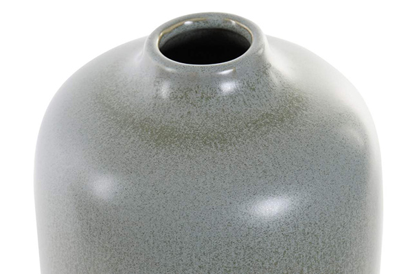 Vase stoneware 13,5x13,5x27,5 white