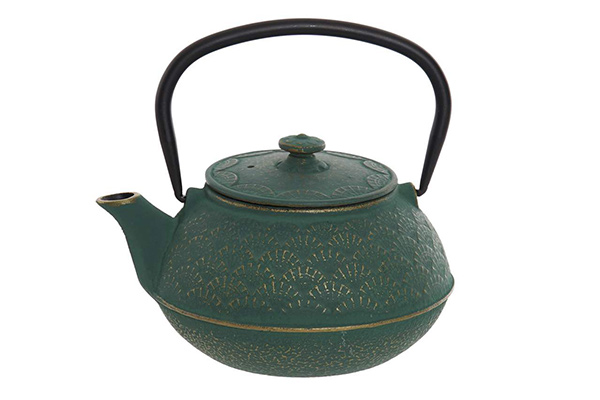 Teapot cast iron inox 18x16x16 800 ml. golden