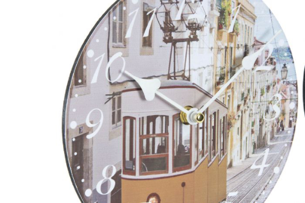 Zidni sat trolley 34 cm 2 modela