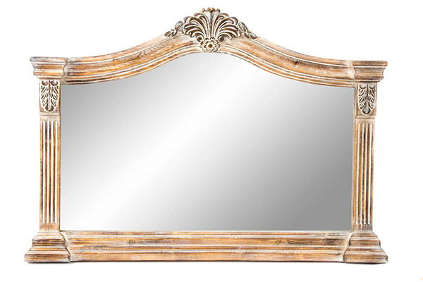 Mirror wood 97x69,8x6 wall decape
