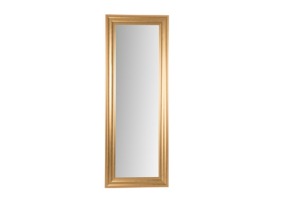 Zidno ogledalo u zlatnoj boji 45x130x5/35x120