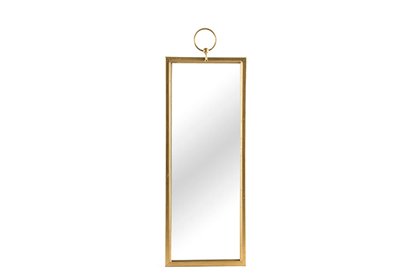 Zidno zlatno ogledalo 18,5x50,5x2