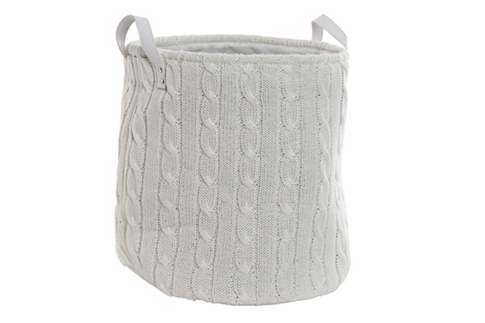 Basket polyester 38x38x40 white