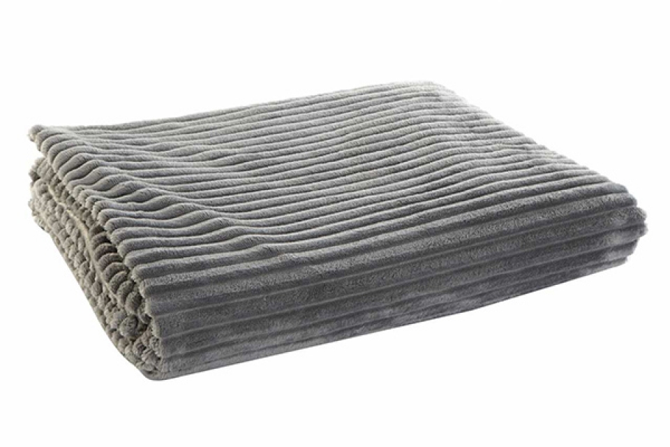 Blanket polyester 150x200x2 260 gsm. basic grey