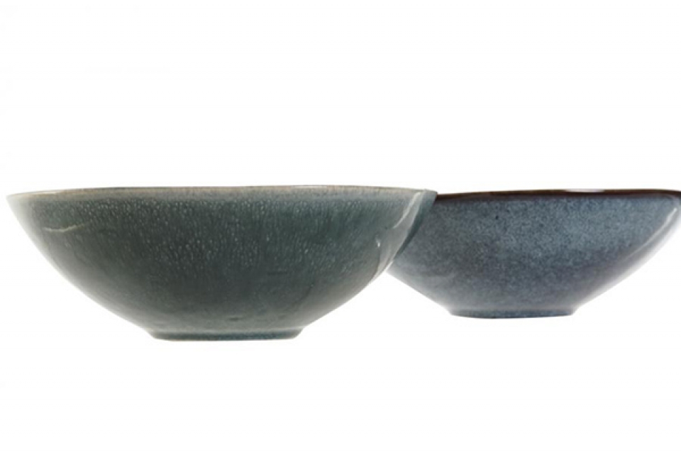 Bowl stoneware 18x18x6 400ml, enameled 2 mod.