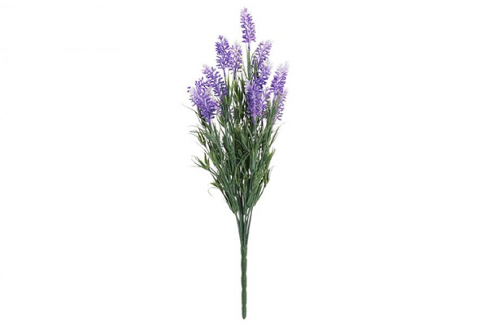 Flower plastic metal 20x20x47 lavender lilac