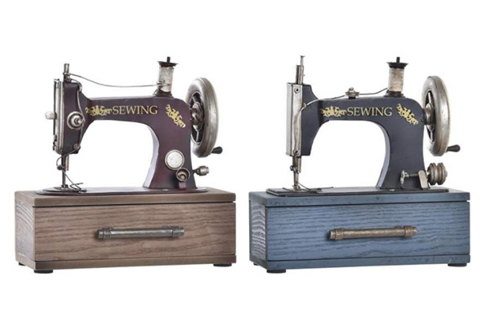 Decoration metal 23x12x23,5 sewing machine 2 mod.