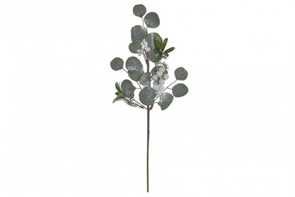 Branch pvc metal 22x5x57 eucalyptus green