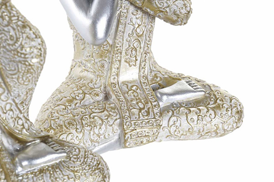 Figura buda silver golden 14x8,5x19 3 modela