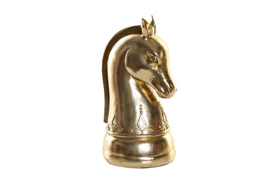 Figura chess horse golden 11x10,5x19,5