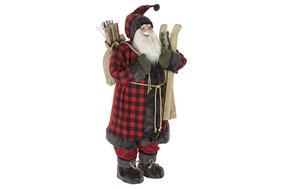 Figure polyester 48x120 santa claus red