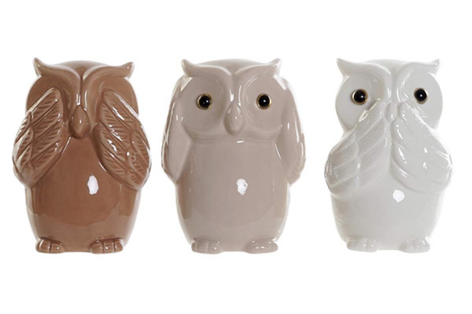Figure porcelain 8,6x7,6x11,8 owl 3 mod.