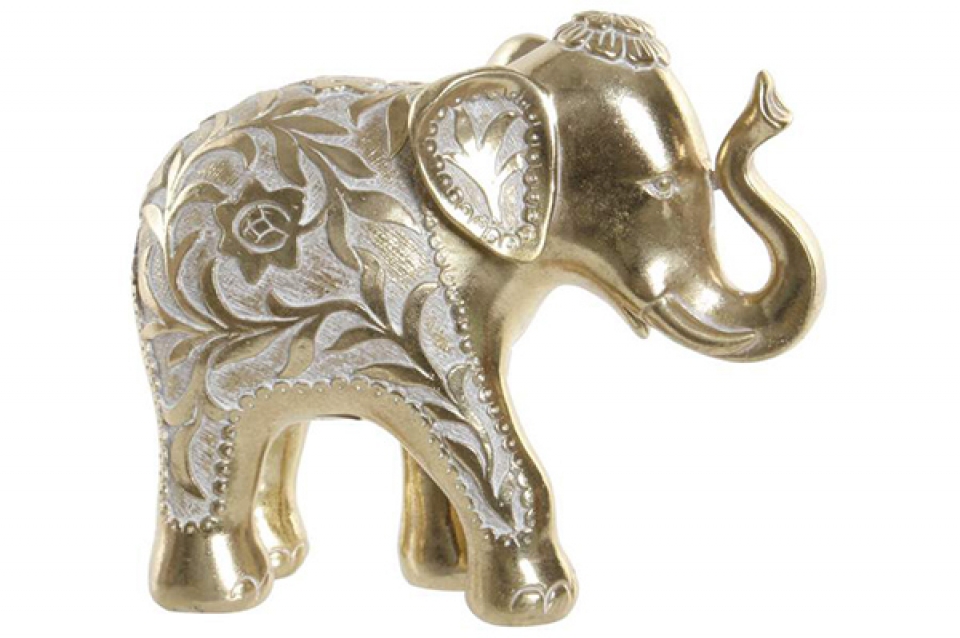 Figura zlatni slon 19,5x8,5x16,5