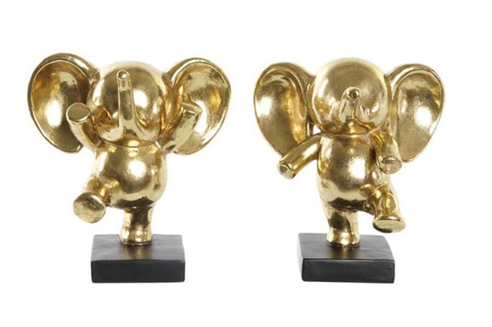 Figure resin 19x14x20,5 elephant 2 mod.