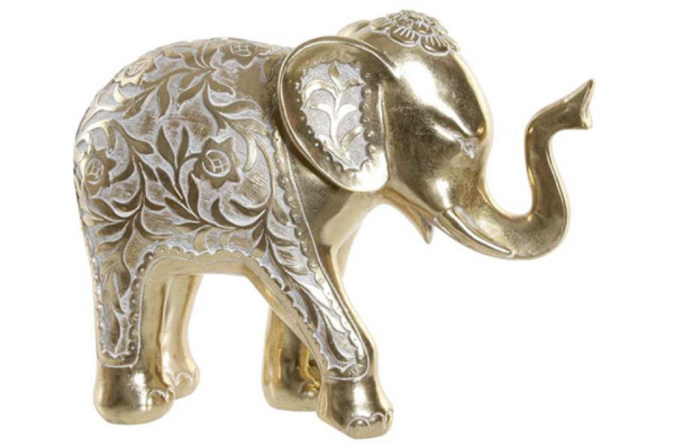 Figura zlatni slon 28,5x11,5x22,5