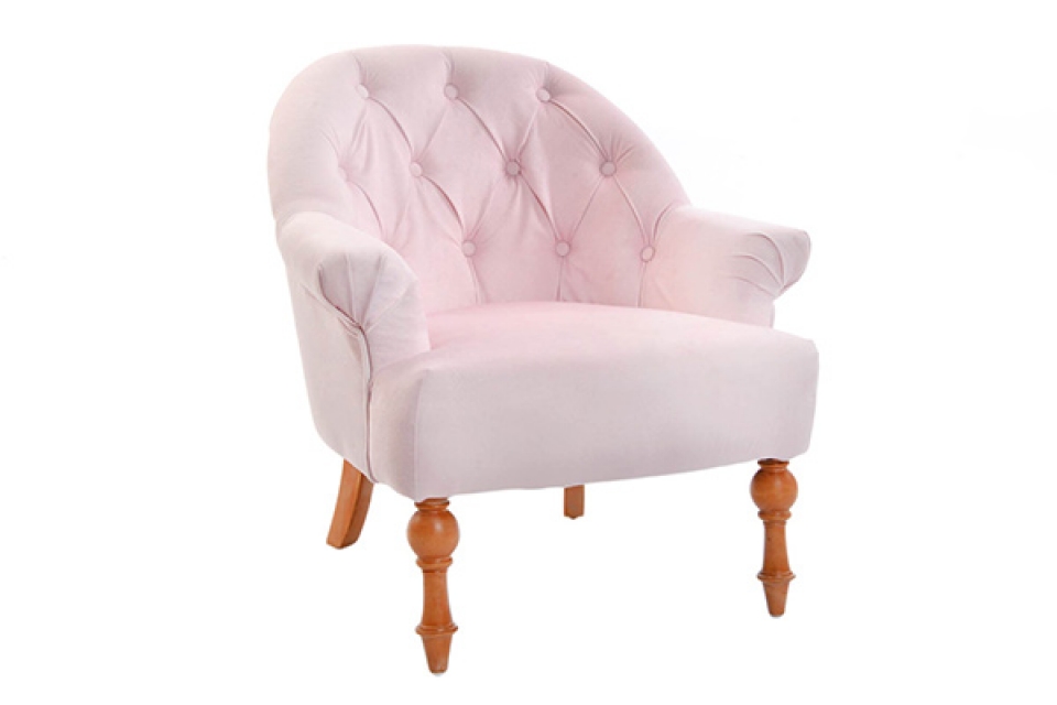Fotelja velvet pink 71x69x76