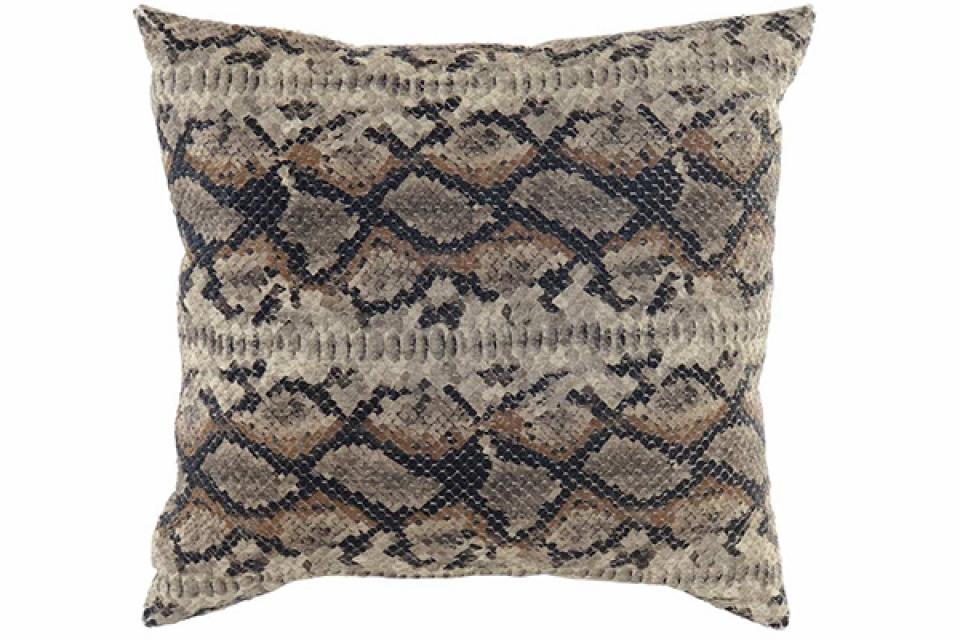 Cushion polyester 45x45 475 gr. snake brown