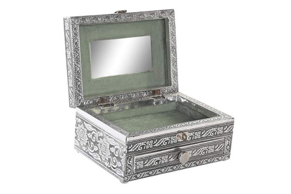 Kutija za nakit chakras silver 17,5x13x8