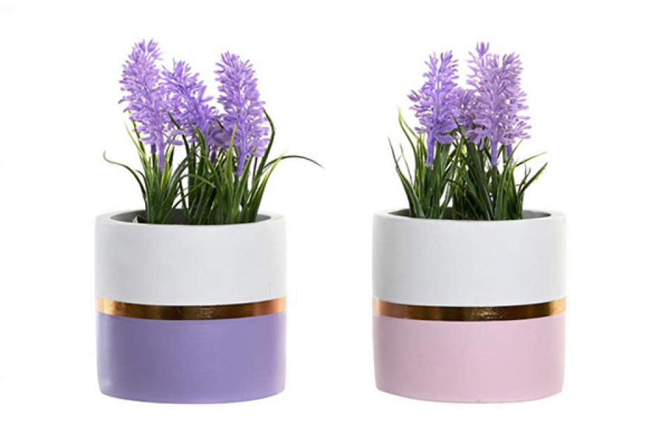 Plant ceramic pe 10,5x10,5x20 lavender 2 mod.