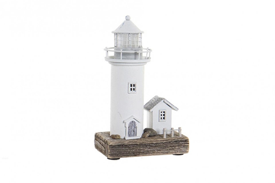 Lighthouse paulownia led 13x8x30 home aged white