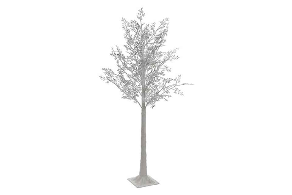 Led dekorativno drvo belo 20x20x151