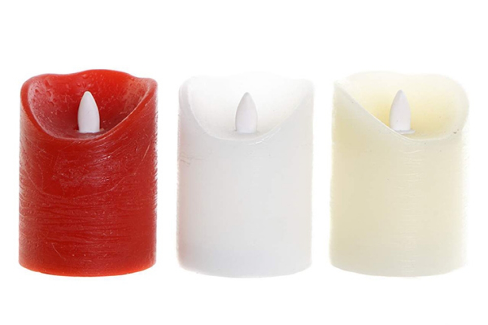 Led sveća u boji i 5x7,5x10 3 modela
