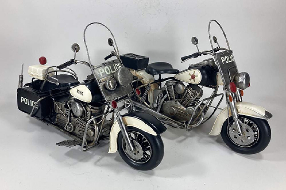 Metalna dekoracija motorcycle 35x14x24 2 modela