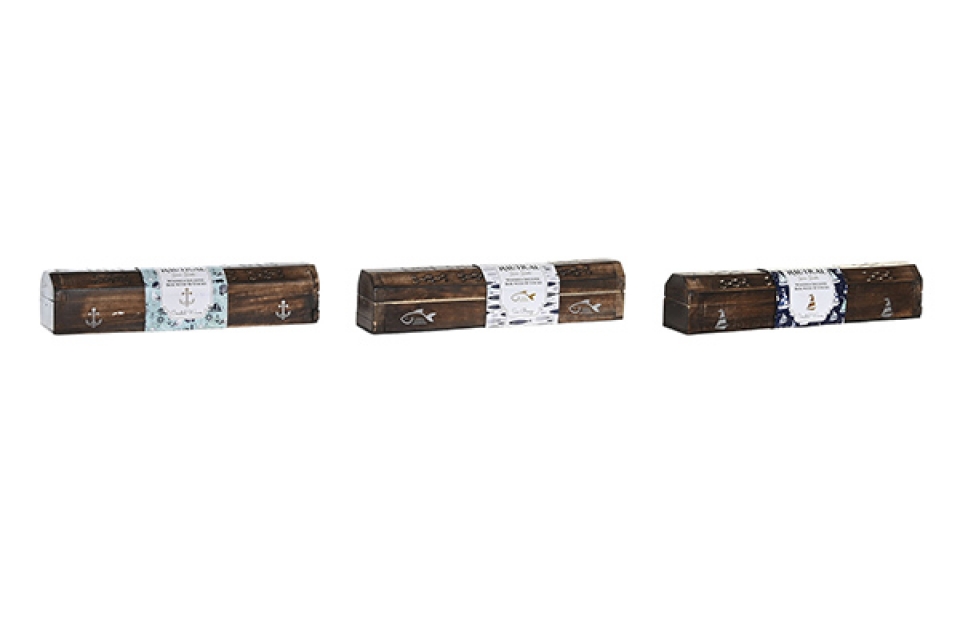 Mirišljavi štapići nautical u drvenoj kutiji  / 10 30x5,5x6 3 modela