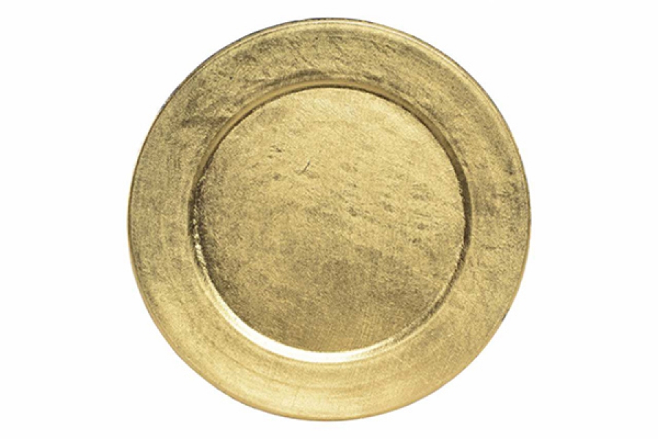 Novogodišnji tanjir gold 13 cm
