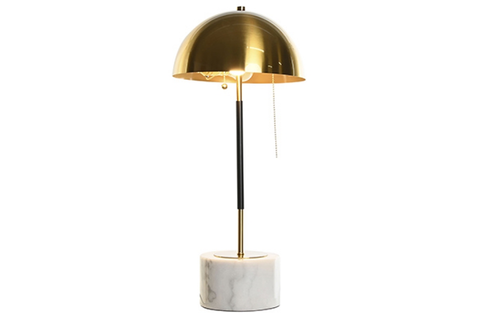 Stona lampa mushroom golden 25x25x58