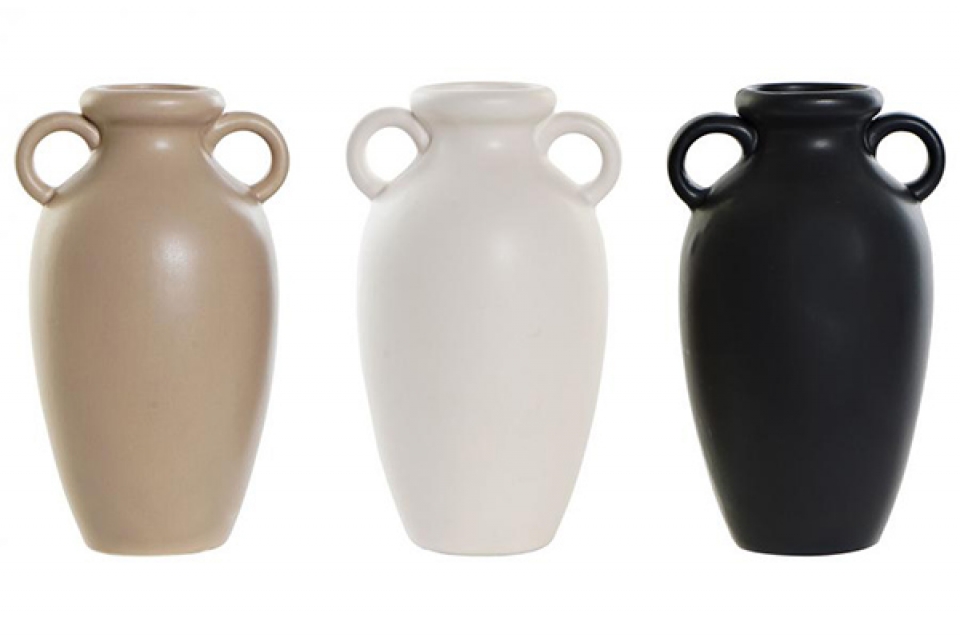 Vase porcelain 12x11x20 3 mod.