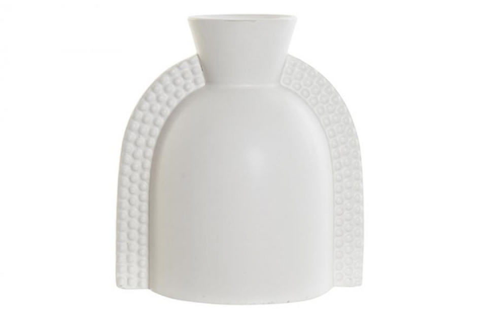 Vase dolomite 15x11,3x16,9 white