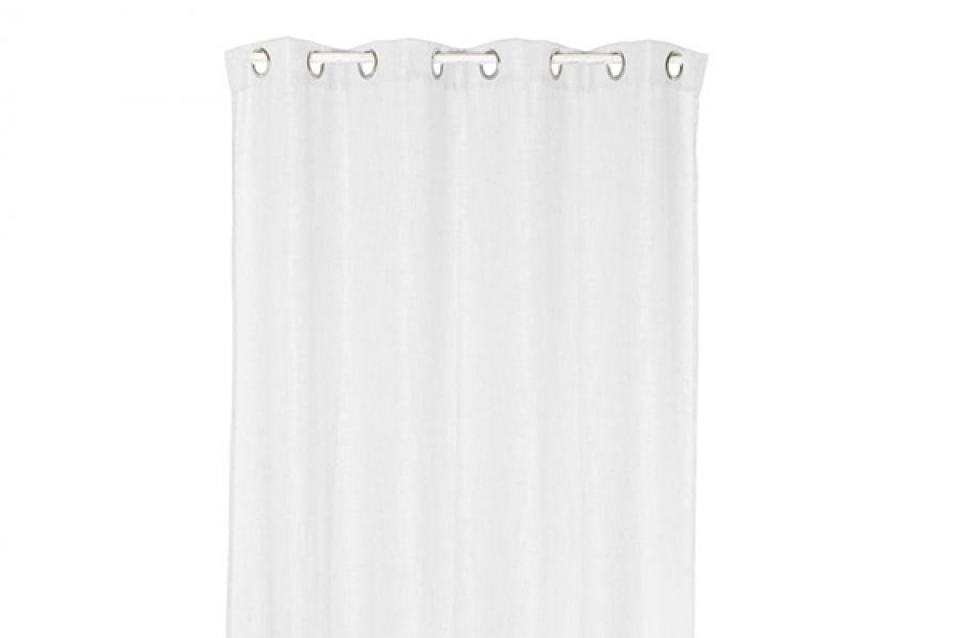 Curtain polyester 140x270 370 gsm, white